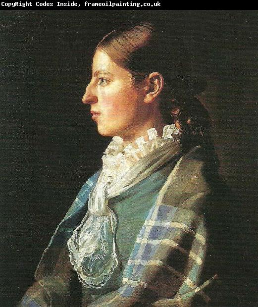 Michael Ancher portraet af anna brondum